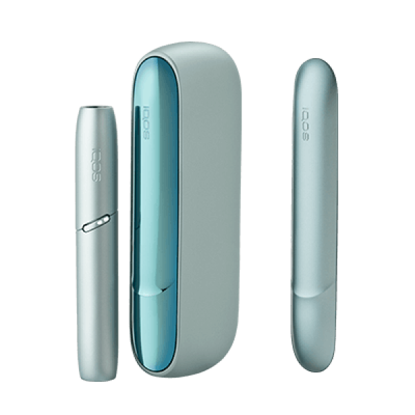 IQOS 3 DUO Серебристо-голубой+ 6 пачек стиков